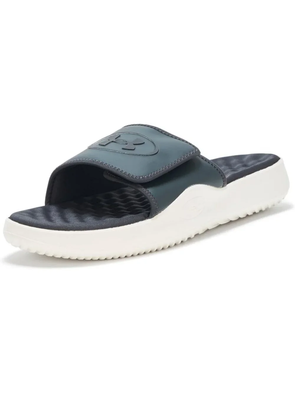 Mens Galaxy Black Ignite Pro Slide Comfort Soft Rubber Slip On Flat Sandal Shoes